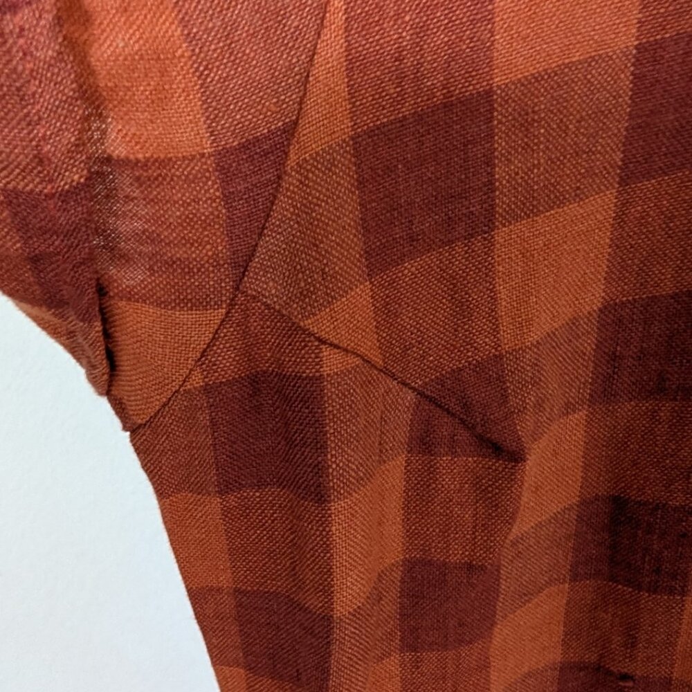 Pyne & Smith no. 30 in Marmalade Check, size XS - Picture 4 of 8
